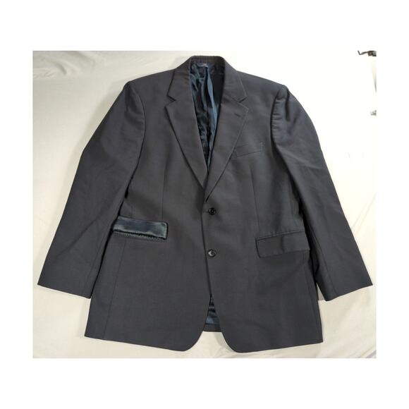 Brooks Brothers 346 Stretch Wool Blend Blazer Jacket Navy 44R - Picture 1 of 15